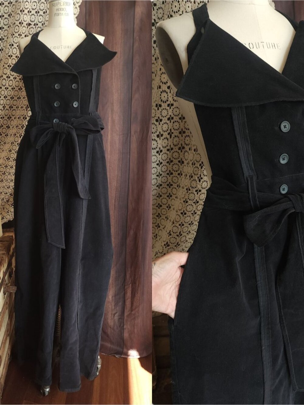 Making the Cut Womens Jumpsuit, NWT Black, Size Large, Volup Romper with pockets - Picture 1 of 13
